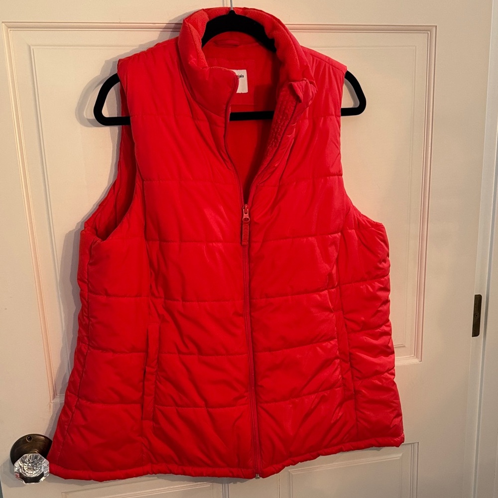 Amazon Essentials Vibrant Orange Vest - image 1